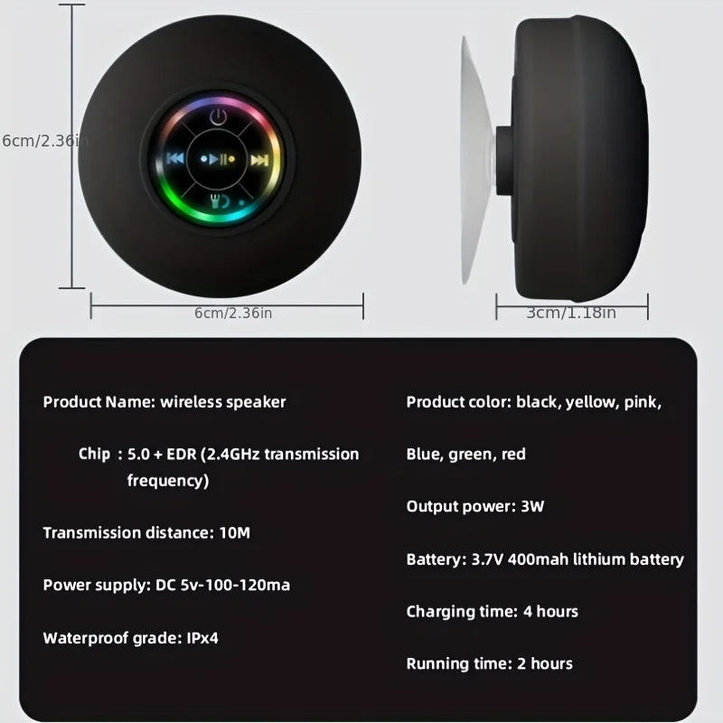 AquaBlast Wireless Shower Speaker